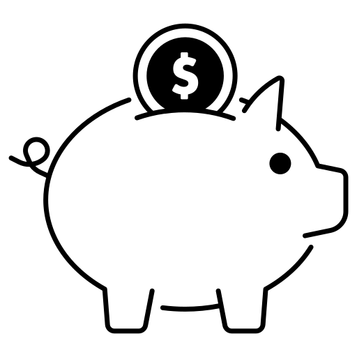pictogramme d'une tirelire