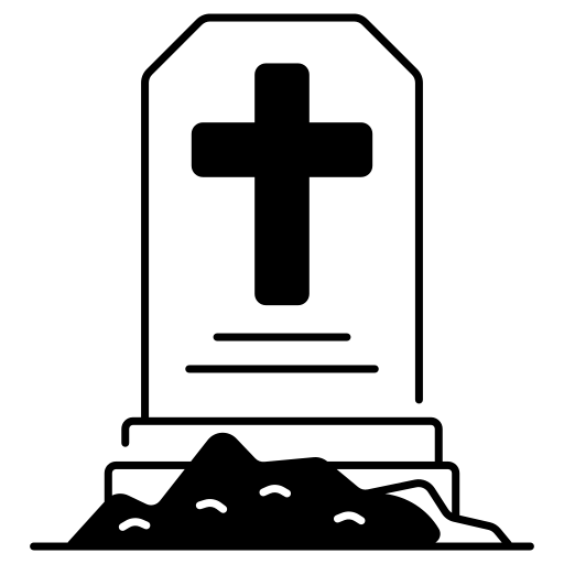 pictogramme d'une tombe